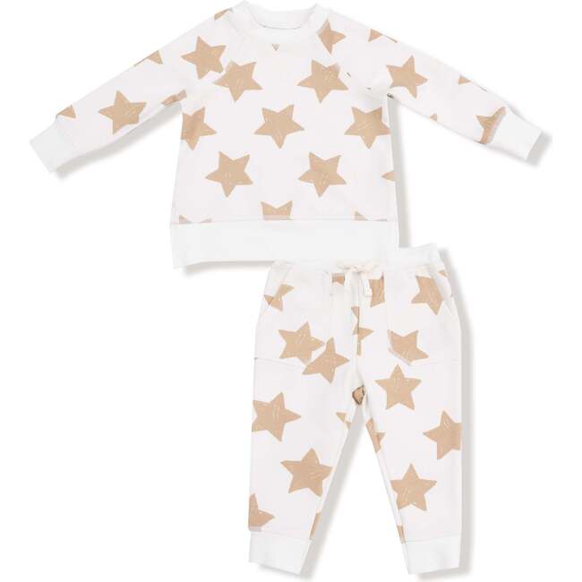 Raglan Sweatshirt + Jogger Set French Terry, Stars