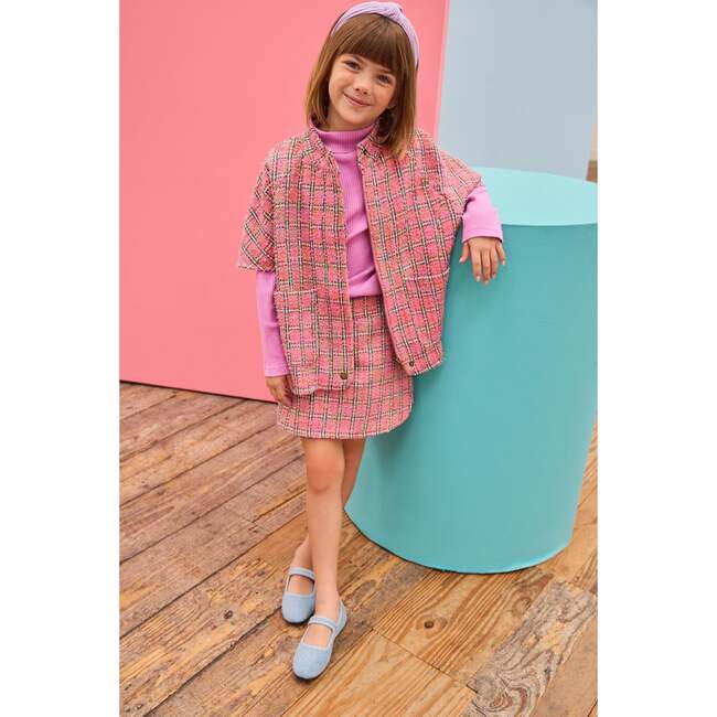 Cape, Palermo Plaid - Coats - 2