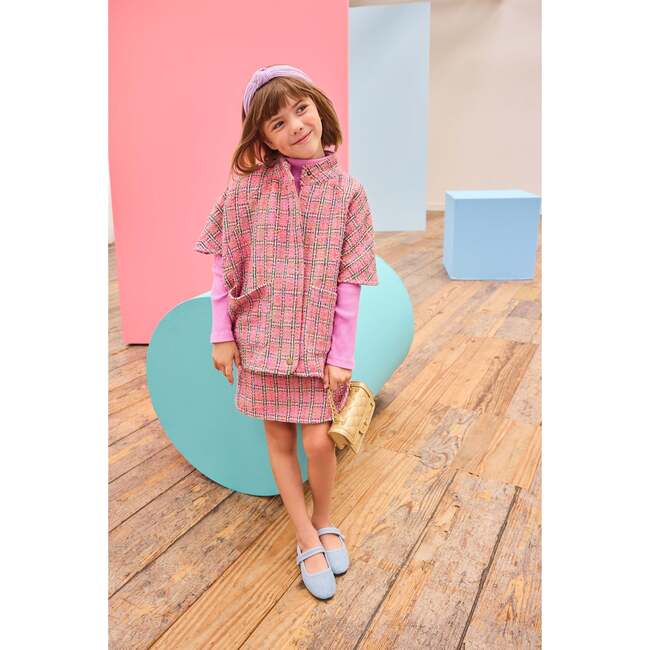 Cape, Palermo Plaid - Coats - 3