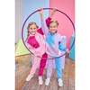 Color Block Pullover, Pink & Cranberry Quilted Trellis - Sweatshirts - 4