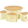 Nessa Nesting Play Table in Pale Yellow and Honey - Play Tables - 1 - thumbnail