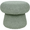Mushroom Pouf in Sage Teddy Loop - Ottomans - 1 - thumbnail