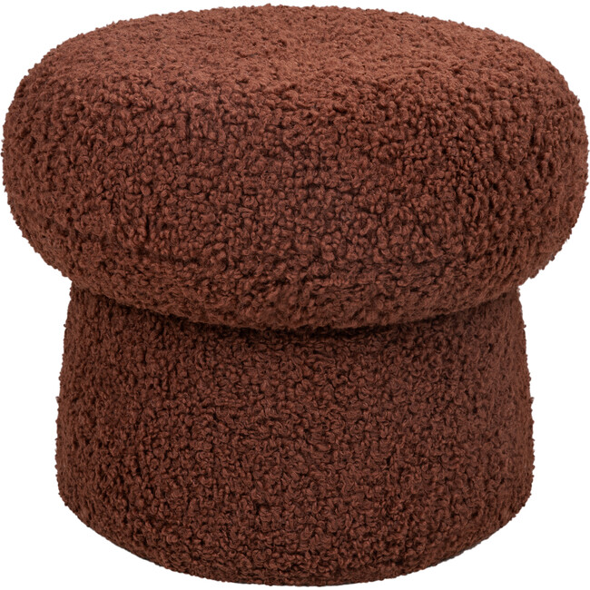 Mini Mushroom Pouf in Rouge Teddy Loop