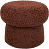 Mini Mushroom Pouf in Rouge Teddy Loop - Ottomans - 1 - thumbnail