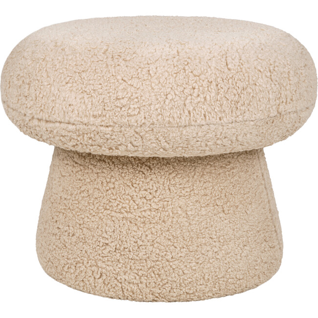 Mushroom Pouf in Chai Shearling