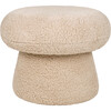 Mushroom Pouf in Chai Shearling - Ottomans - 1 - thumbnail