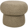Mini Mushroom Pouf in Latte Teddy Loop - Ottomans - 1 - thumbnail