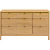 Bondi 9-Drawer Assembled Dresser in Honey - Dressers - 1 - thumbnail