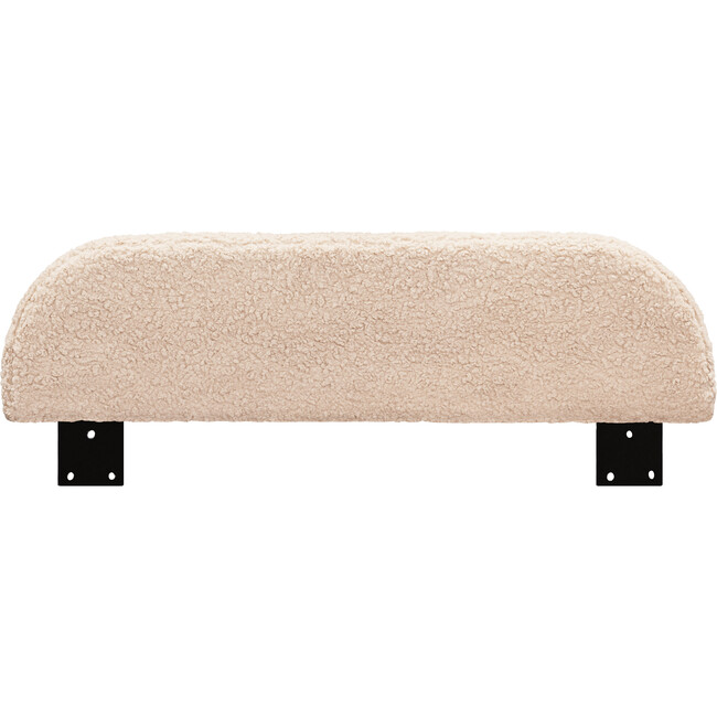 Upholstered Twin/Full Bed Guardrail in Chai Shearling