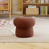 Mini Mushroom Pouf in Rouge Teddy Loop - Ottomans - 2