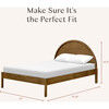 Bondi Full Bed in Natural Walnut - Beds - 4