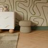 Mini Mushroom Pouf in Latte Teddy Loop - Ottomans - 2
