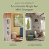 Mushroom Pouf in Sage Teddy Loop - Ottomans - 3