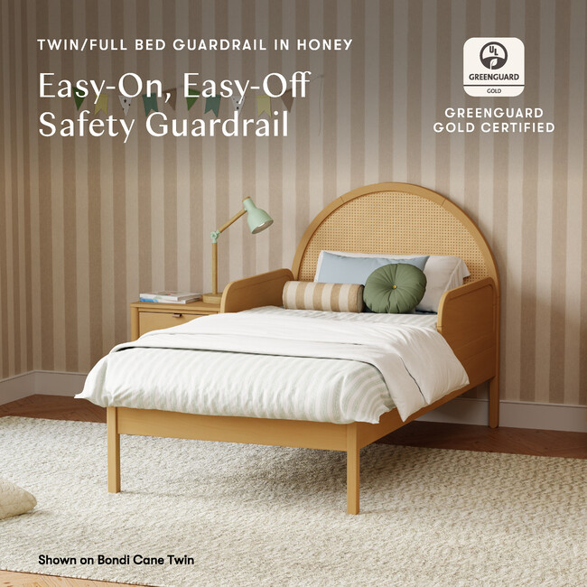 Twin/Full Bed Guardrail in Honey - Guard Rails - 3