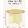 Nessa Nesting Play Table in Pale Yellow and Honey - Play Tables - 5