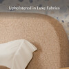 Upholstered Twin/Full Bed Guardrail in Chai Shearling - Guard Rails - 3