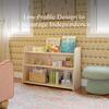 Melo Montessori-Inspired Bookcase in Washed Natural - Storage - 3