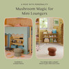 Mini Mushroom Pouf in Rouge Teddy Loop - Ottomans - 4
