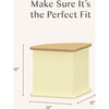 Nessa Nesting Play Table in Pale Yellow and Honey - Play Tables - 6