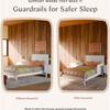 Twin/Full Bed Guardrail in White - Guard Rails - 3