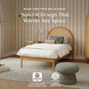 Bondi Cane Twin Bed in Honey - Beds - 4