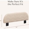Upholstered Twin/Full Bed Guardrail in Chai Shearling - Guard Rails - 4