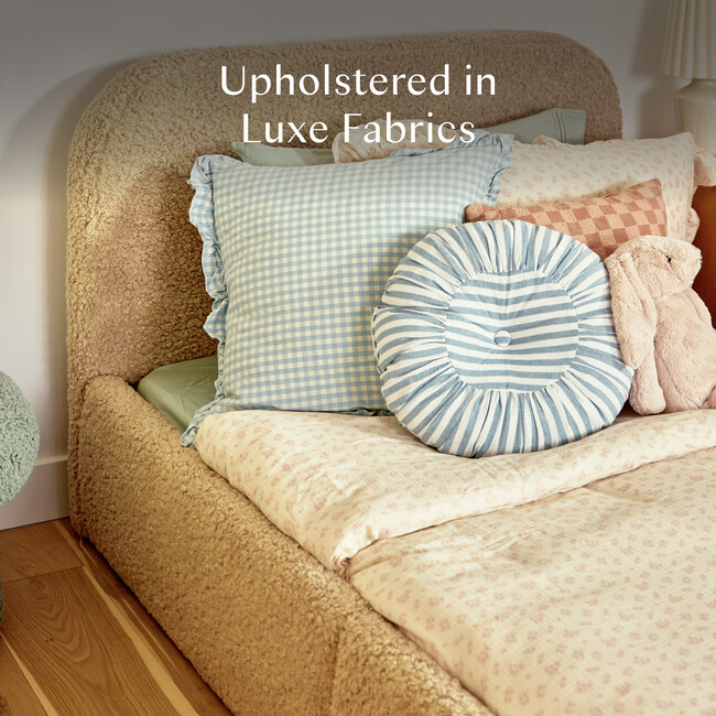 Nara Twin Bed in Chai Shearling - Beds - 3