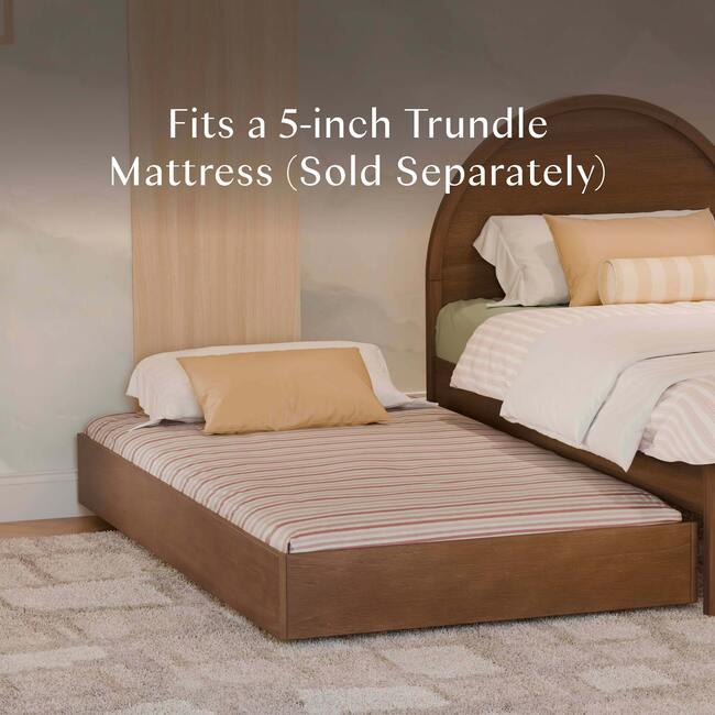 Twin Storage Trundle Bed in Natural Walnut - Beds - 4