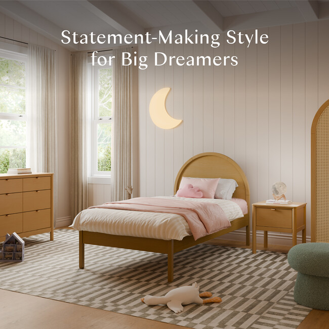 Bondi Twin Bed in Honey - Beds - 3