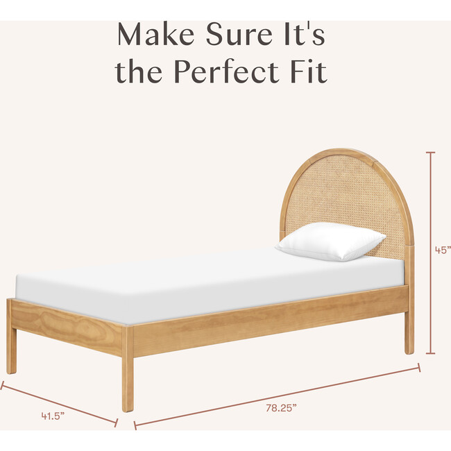 Bondi Cane Twin Bed in Honey - Beds - 5