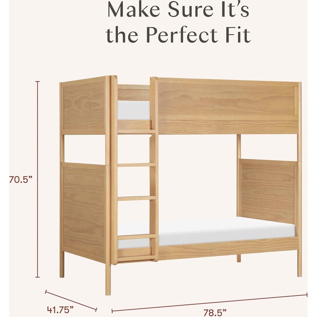 Bondi Convertible Bunk Bed in Honey - Beds - 5