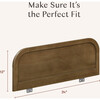 Twin/Full Bed Guardrail in Natural Walnut - Guard Rails - 6