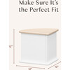 Nessa Nesting Play Table in White and Washed Natural - Play Tables - 6