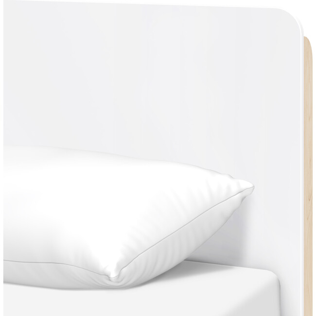 TipToe Twin Bed in White and Washed Natural - Beds - 5