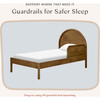 Bondi Twin Bed in Natural Walnut - Beds - 5
