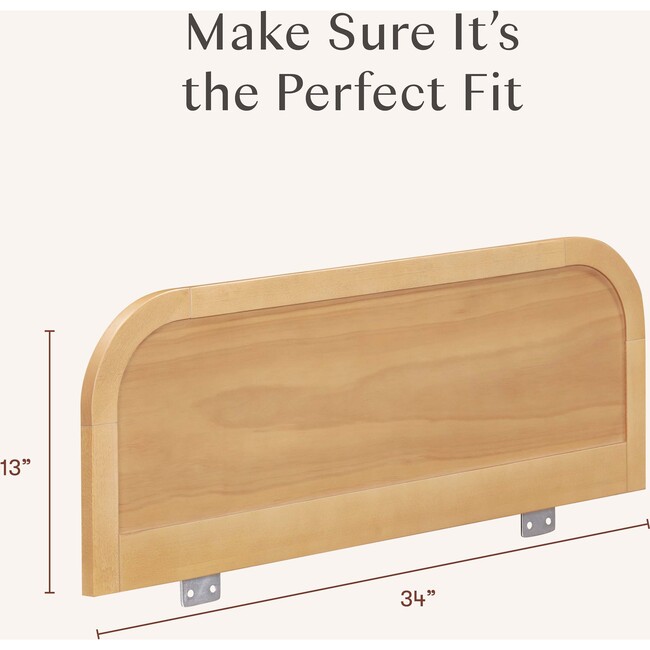 Twin/Full Bed Guardrail in Honey - Guard Rails - 6