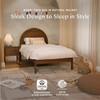 Bondi Twin Bed in Natural Walnut - Beds - 6