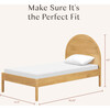 Bondi Twin Bed in Honey - Beds - 4