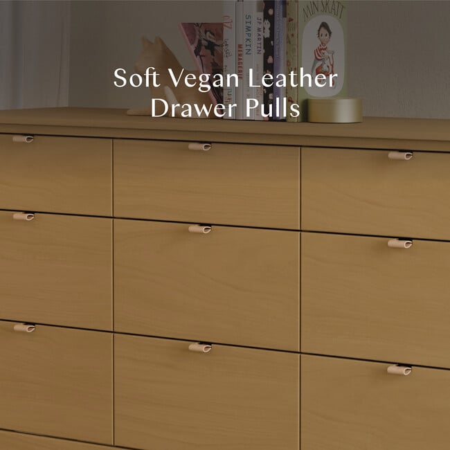 Bondi 9-Drawer Assembled Dresser in Honey - Dressers - 4