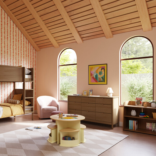 Melo Montessori-Inspired Bookcase in Natural Walnut - Storage - 6