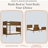 Bondi Convertible Bunk Bed in Natural Walnut - Beds - 6
