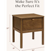 Bondi Nightstand, Assembled in Natural Walnut - Nightstands - 6