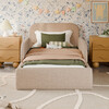Upholstered Twin/Full Bed Guardrail in Chai Shearling - Guard Rails - 6