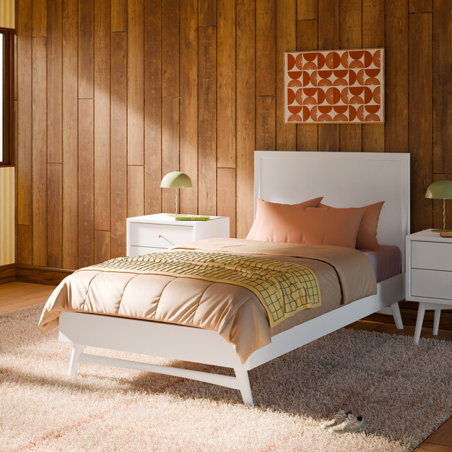 Palma Twin Bed in White - Beds - 2
