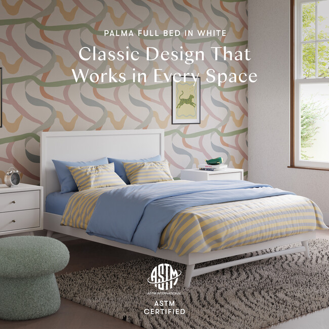 Palma Full Bed in White - Beds - 3