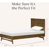 Palma Twin Bed in Natural Walnut - Beds - 4