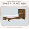 Palma Twin Bed in Natural Walnut - Beds - 5