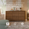 Bondi 9-Drawer Assembled Dresser in Natural Walnut - Dressers - 3