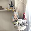 Macrame Toy Hanging Basket Natural - Storage - 3