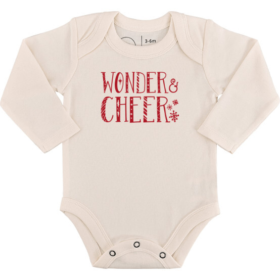 Long Sleeve Graphic Bodysuit, Wonder And Cheer